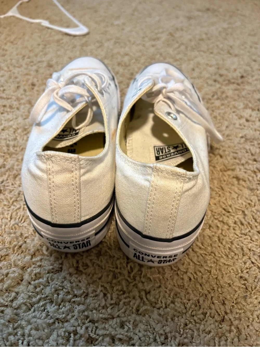Converse White Low-Top Canvas Sneakers for Women - Picture 3 of 4